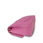 21P Pink Caviar Quilted Classic Flap Medium Light Gold Hardware. - Image 13
