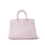 Birkin 30 Rose Dragee Swift Gold Plated K Square Stamp - Image 12