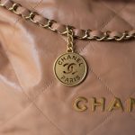 Caramel Calfskin Quilted 22 Hobo Bag Medium Aged Gold Hardware - Image 14