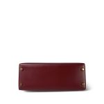 Kelly 28 Rouge H Box Calfskin Gold Plated Z Circle Stamp - Image 13