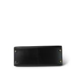 Kelly 28 Sellier Black Box Calfskin Gold Plated U Circle Stamp - Image 16