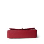 19B Red Caviar Quilted Medium Classic Flap Light Gold Hardware - Image 7