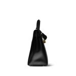 Vintage Kelly Sellier 28 Black Box Calfskin Gold Plated (Y) Stamp - Image 17