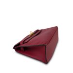 Kelly Pochette Rouge Grenat Swift Gold Plated X Stamp - Image 8