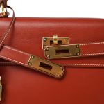 Kelly Sellier 28 Brique Box Calfskin Gold Plated (X) Stamp - Image 11