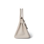 Birkin 30 Craie Togo Palladium Plated C Stamp - Image 5