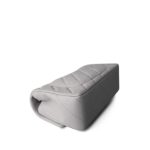20C Light Grey Lambskin Quilted Mini Rectangular Flap Silver Hardware - Image 11