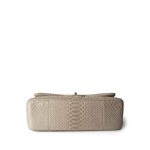 Iridescent Beige Python Classic Flap Jumbo LGHW - Image 4