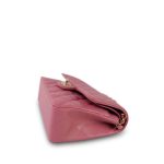 22A Pink Caviar Quilted Classic Flap Small Light Gold Hardware - Image 8