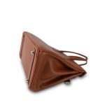 Birkin 30 Noisette Vache Liegee Palladium Plated J Square Stamp - Image 18