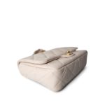 23P Light Beige Lambskin Quilted Funky Town Flap Antique GHW - Image 8
