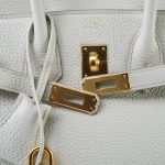 Birkin 25 Beton Veau Togo Gold Plated C Stamp - Image 11