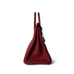 Birkin 25 Rouge Grenat Togo Palladium Plated D Stamp - Image 4