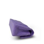 20S Purple Caviar Quilted Classic Flap Small Light Gold Hardware - Image 13