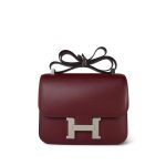Constance 24 Rouge H Epsom Palladium Plated C Stamp - Image 8