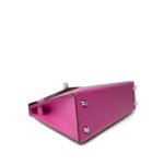 Mini Kelly Sellier Magnolia Veau Epsom Palladium Plated C Stamp - Image 13