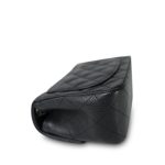 Charcoal Caviar Quilted Mini Square Flap Silver Hardware - Image 11