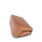 Caramel Lambskin Quilted Square Flap Mini Light Gold Hardware - Image 6
