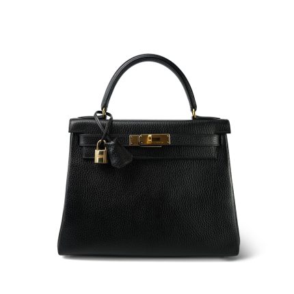 Kelly 28 Black Ardennes Gold Plated Y Circle Stamp