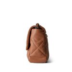 Caramel Lambskin Quilted Large 19 Flap MHW - Image 3