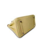 Birkin 25 Jaune Poussin Togo Palladium Plated Z Stamp - Image 10