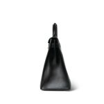 Kelly Sellier 28 Black Box Calfskin Gold Plated T Circle Stamp - Image 7