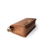 21K Caramel Caviar Quilted Boy Bag Old Medium Light Gold Hardware - Image 7