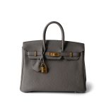 Birkin 25 Etain Togo Gold Plated Y Stamp