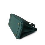 Birkin 25 Malachite Togo Gold Plated A Stamp - Image 12