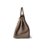 Birkin 25 Etoupe Togo Gold Plated B Stamp - Image 4