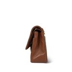 Dark Caramel/Brown Lambskin Quilted Classic Flap Bag Medium GHW - Image 2