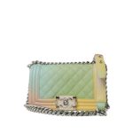 Cuba Rainbow Caviar Quilted Boy Bag Small SHW - Image 15