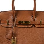 Birkin 30 Gold Togo Gold Plated A Stamp - Image 12