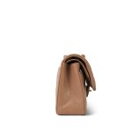 23B Dark Beige Caviar Quilted Classic Flap Small Light Gold Hardware - Image 5