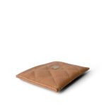23P Caramel Caviar Quilted Classic Card Holder - Image 9