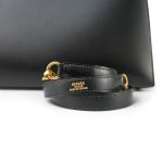 Kelly 28 Sellier Black Box Calfskin Gold Plated U Circle Stamp - Image 4
