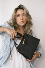 Kelly Sellier 25 Noir Veau Epsom Leather Gold Plated Hardware Y Stamp - Image 2