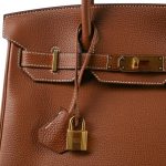 Birkin 30 Gold Togo Gold Plated C Stamp - Image 19