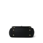 Black Caviar Quilted Business Affinity Flap Light Gold Hardware - Image 7