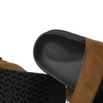 Chypre Sandals Brun Fumé/Noir Leopard Suede Size 36.5 - Image 8