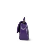 24C Purple Shiny Calfskin Coco Trip Flap Bag Light Gold Hardware - Image 4