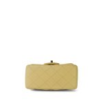 21C Light Yellow Lambskin Quilted Mini Square Flap Light Gold Hardware - Image 9