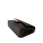 Brown Lambskin Quilted Classic Flap Medium Gold Hardware - Image 5