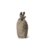 Gold Calfskin Quilted 22 Hobo Bag Small Light Gold Hardware - Image 5