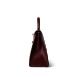 Kelly 28 Rouge Box Calfskin Gold Plated V Stamp - Image 11
