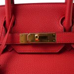 Birkin 30 Rouge de Coeur Veau Togo Gold Plated D Stamp - Image 15