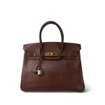 Birkin 30 Maron Fonce Epsom Gold Plated A Square Stamp