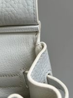 Birkin 30 White Clemence Palladium Plated M Square Stamp - Image 21