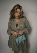 Tiffany Blue Lambskin Quilted 19 Wallet on Chain Mixed Hardware - Image 6