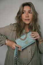 Tiffany Blue Lambskin Quilted 19 Wallet on Chain Mixed Hardware - Image 2